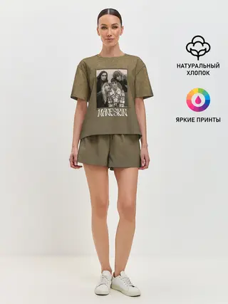 Женская пижама с шортами / Maneskin на зоолоте