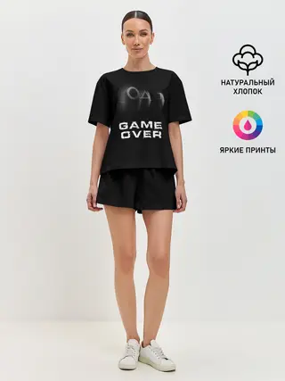 Женская пижама с шортами / ИГРА В КАЛЬМАРА GAME OVER