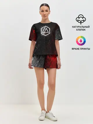Женская пижама с шортами / Linkin Park Logo | Линкин Парк