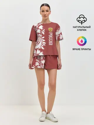 Женская пижама с шортами / Сборная России