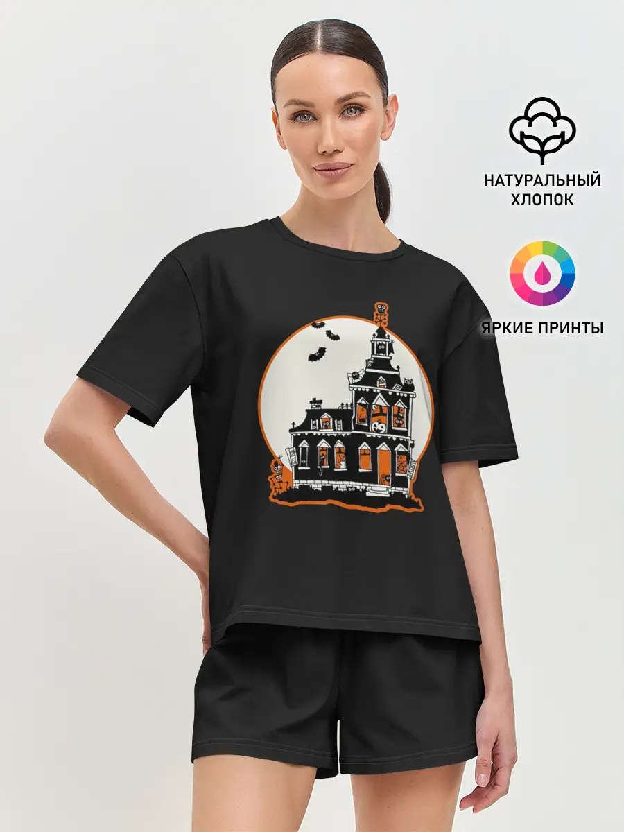 Женская пижама с шортами / Gloomy Castle