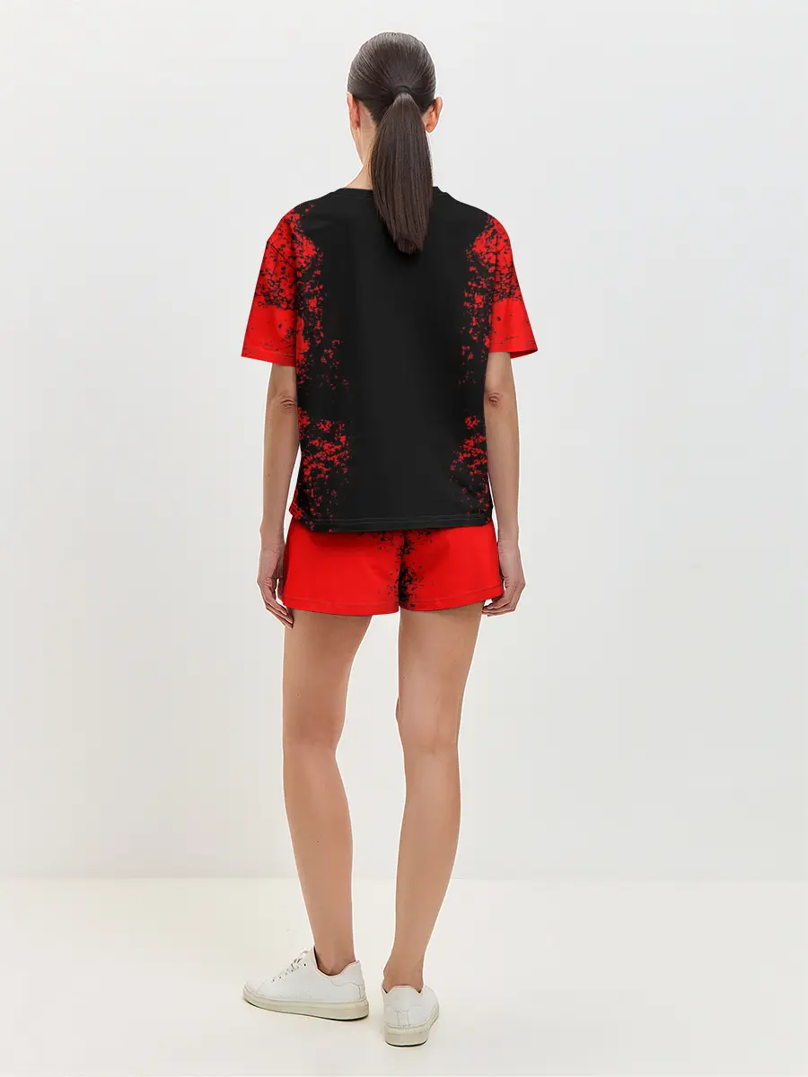 Женская пижама с шортами / NISSAN RED