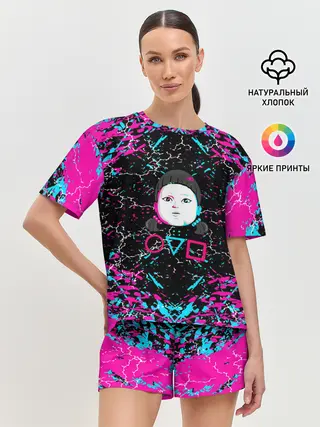 Женская пижама с шортами / SQUID GAME | ИГРА В КАЛЬМАРА | КУКЛА.