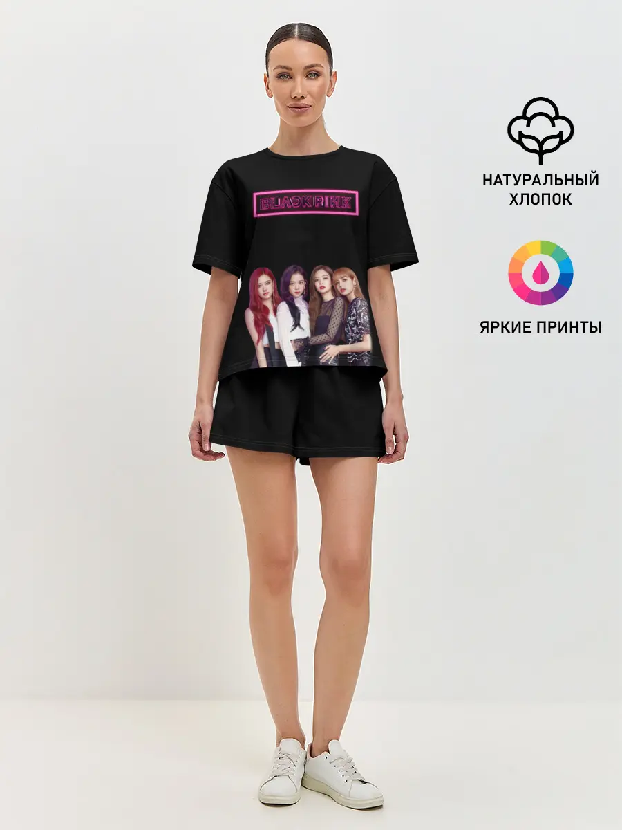Женская пижама с шортами / BLACKPINK NEON