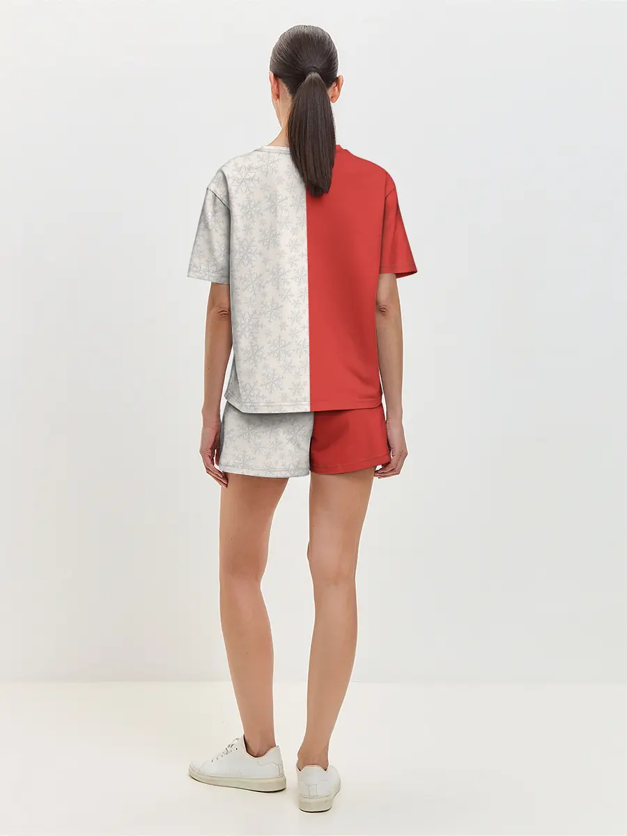 Женская пижама с шортами / Дед Мороз