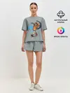 Женская пижама с шортами / May whith dolphin