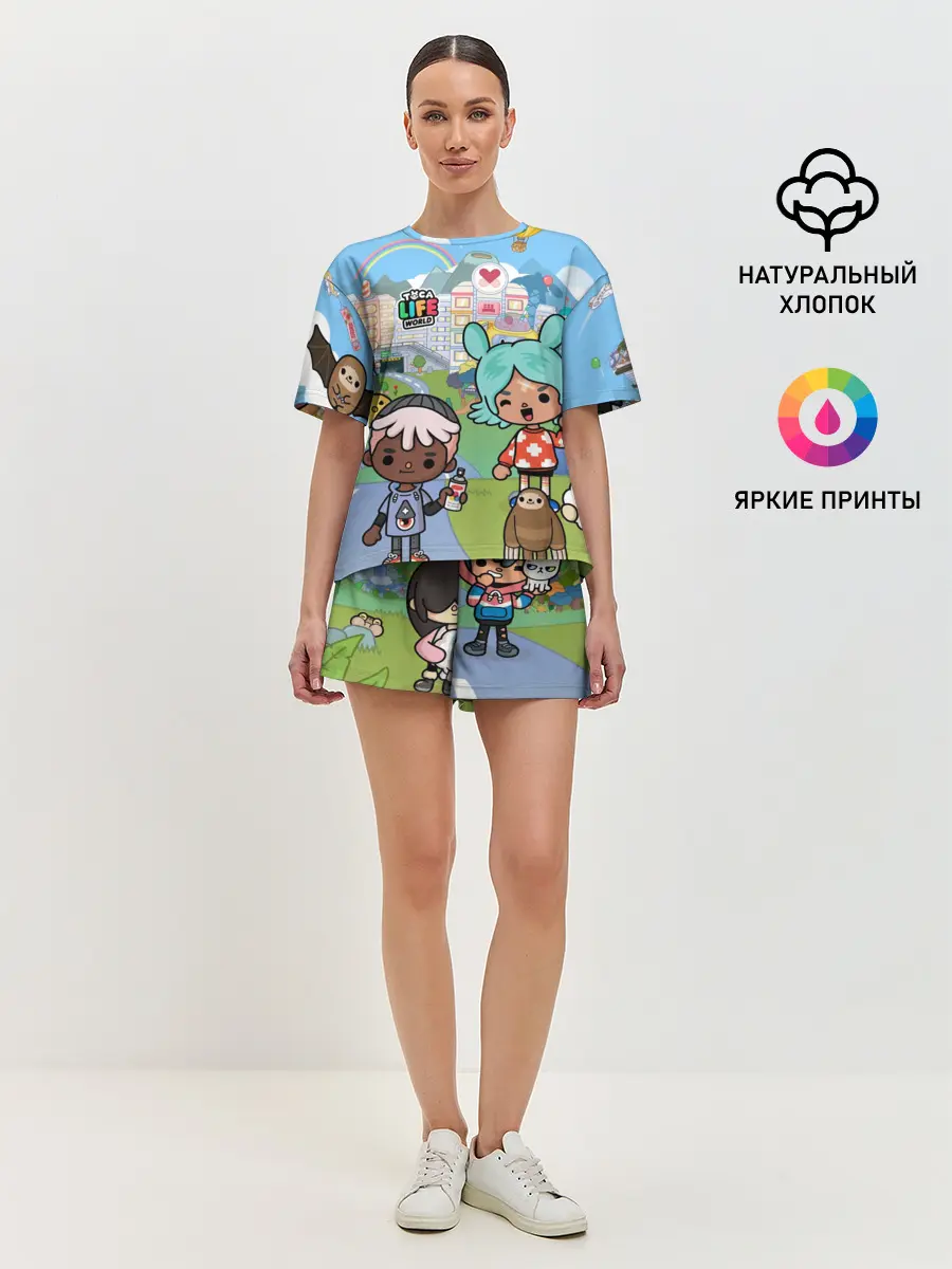 Женская пижама с шортами / Toca Boca | Мир