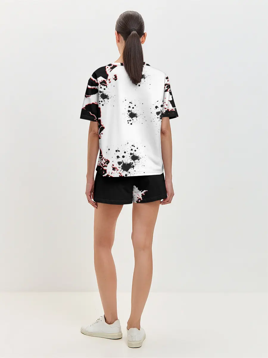 Женская пижама с шортами / Берсерк черная маска.