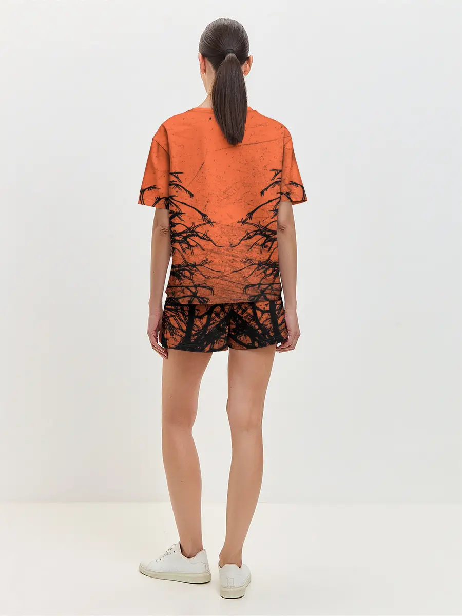 Женская пижама с шортами / Ghostemane Forest Grunge | Гостмейн Лес