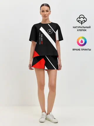 Женская пижама с шортами / Mercedes-AMG | Мерседес-АМГ