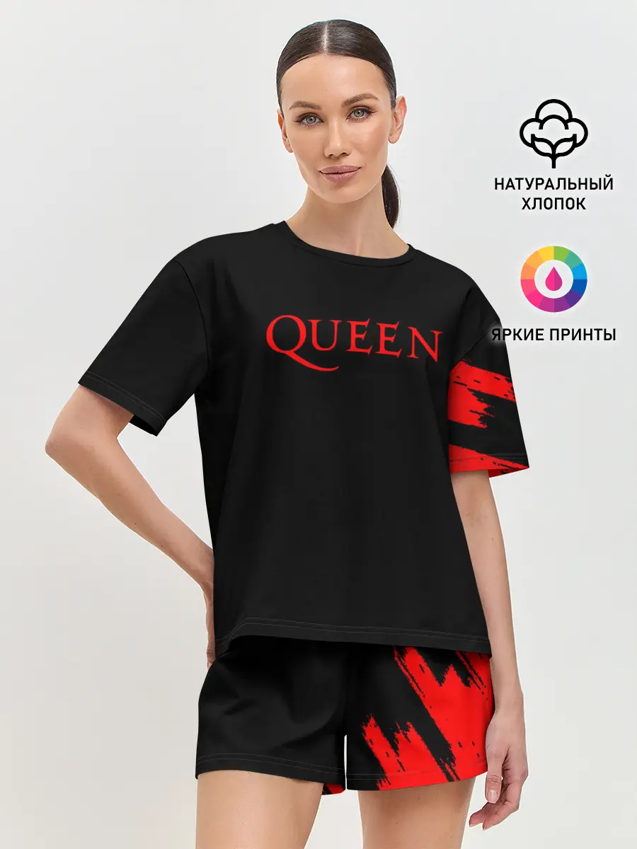 Женская пижама с шортами / QUEEN,