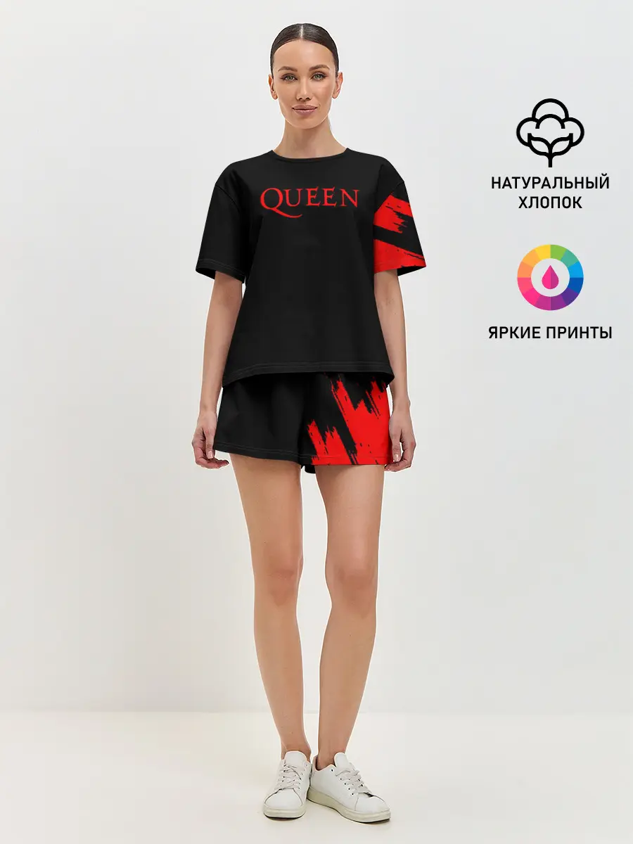 Женская пижама с шортами / QUEEN,