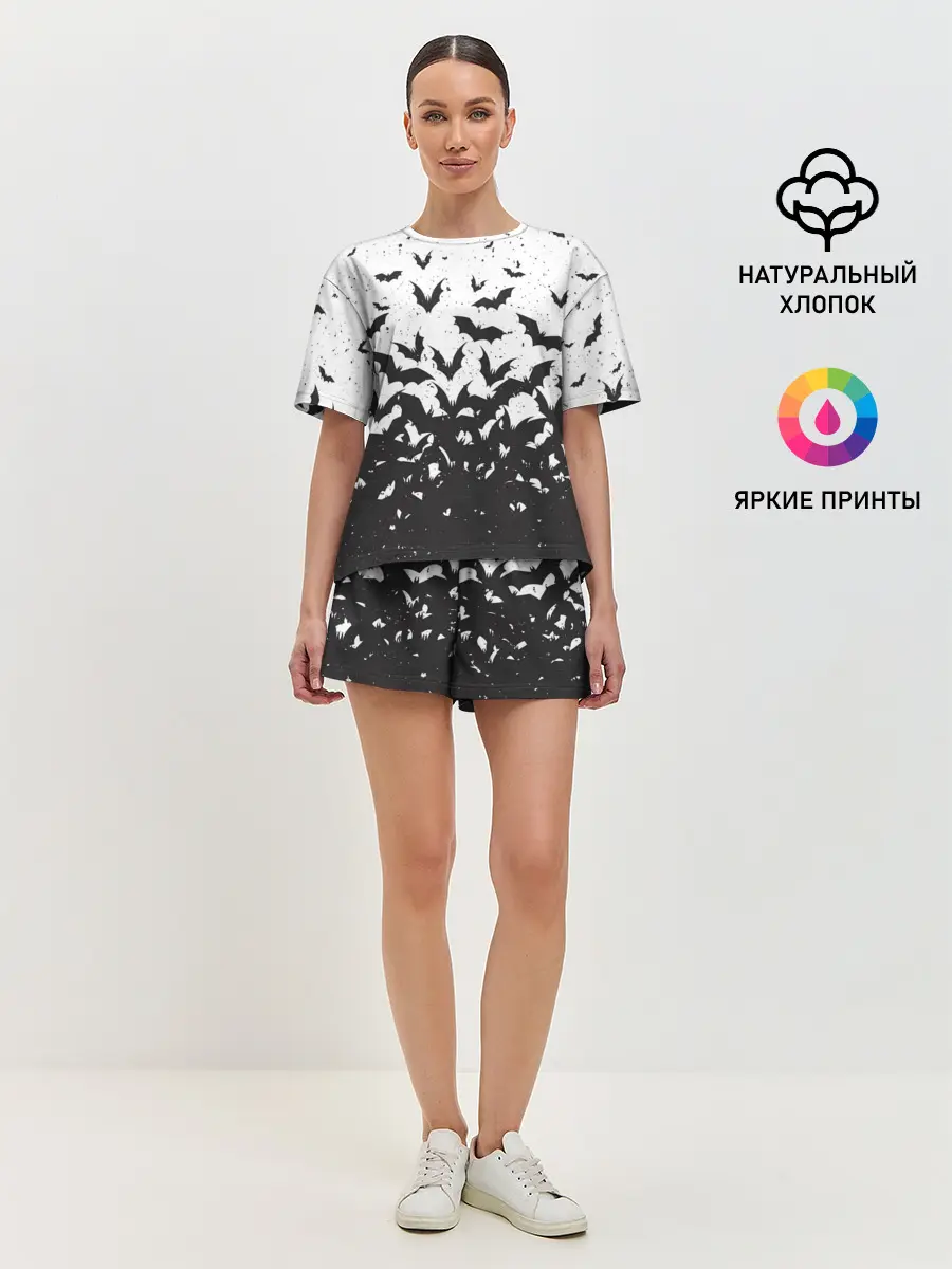 Женская пижама с шортами / Летучие кровососы