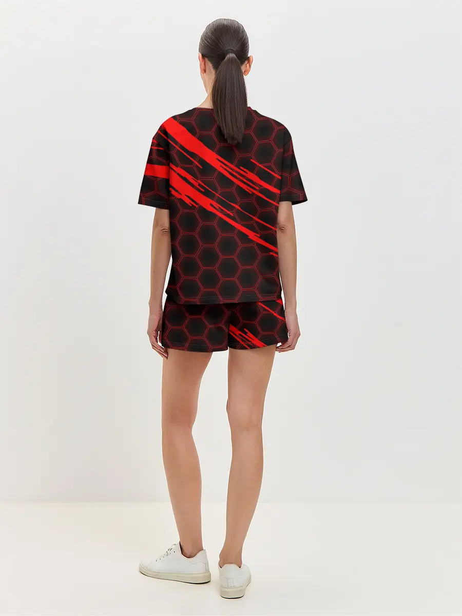 Женская пижама с шортами / Чёрный клевер: Соты