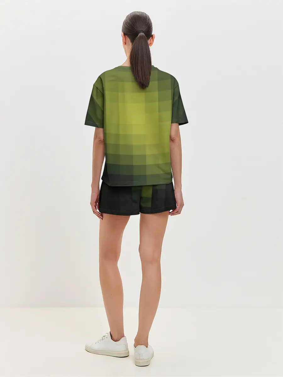 Женская пижама с шортами / Милитари мозаика