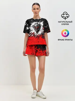 Женская пижама с шортами / Берсерк: Брызги красок.