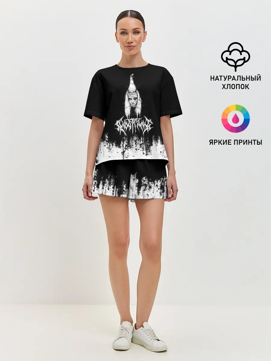 Женская пижама с шортами / GHOSTEMANE Hip-Hop Grunge | Гостмейн