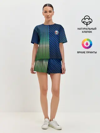 Женская пижама с шортами / Фантазия на тему Alfa-Romeo