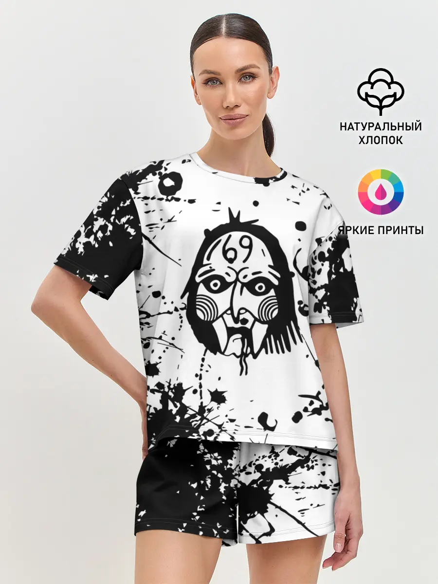 Женская пижама с шортами / 6IX9INE TEKASHI 69