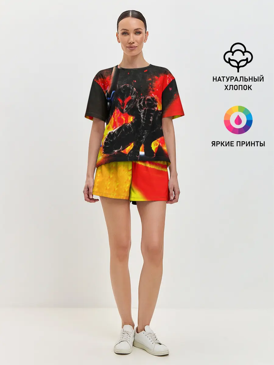 Женская пижама с шортами / БЕРСЕРК ОГНЕННЫЙ | BERSERK