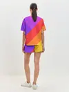 Женская пижама с шортами / РАДУЖНАЯ ГЕОМЕТРИЯ / RAINBOW GEOMETRY