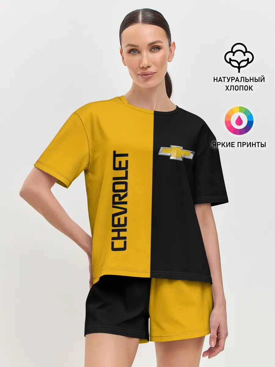 Женская пижама с шортами / Шевроле Авто
