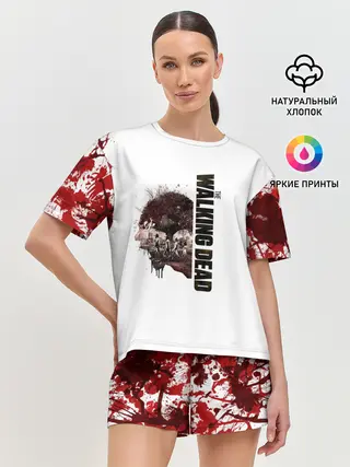 Женская пижама с шортами / Ходячие Мертвецы 11
