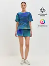 Женская пижама с шортами / Космическое облако