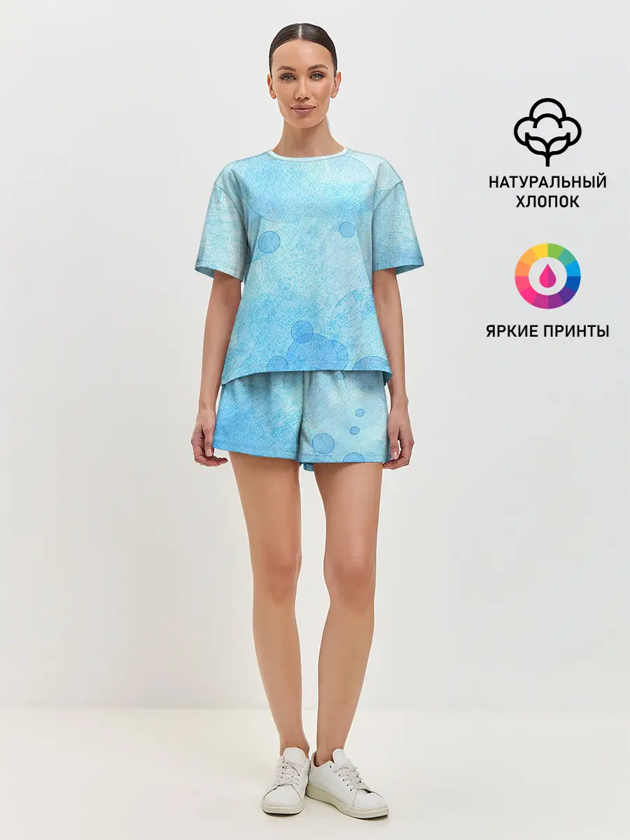 Женская пижама с шортами / Пузыри воздуха