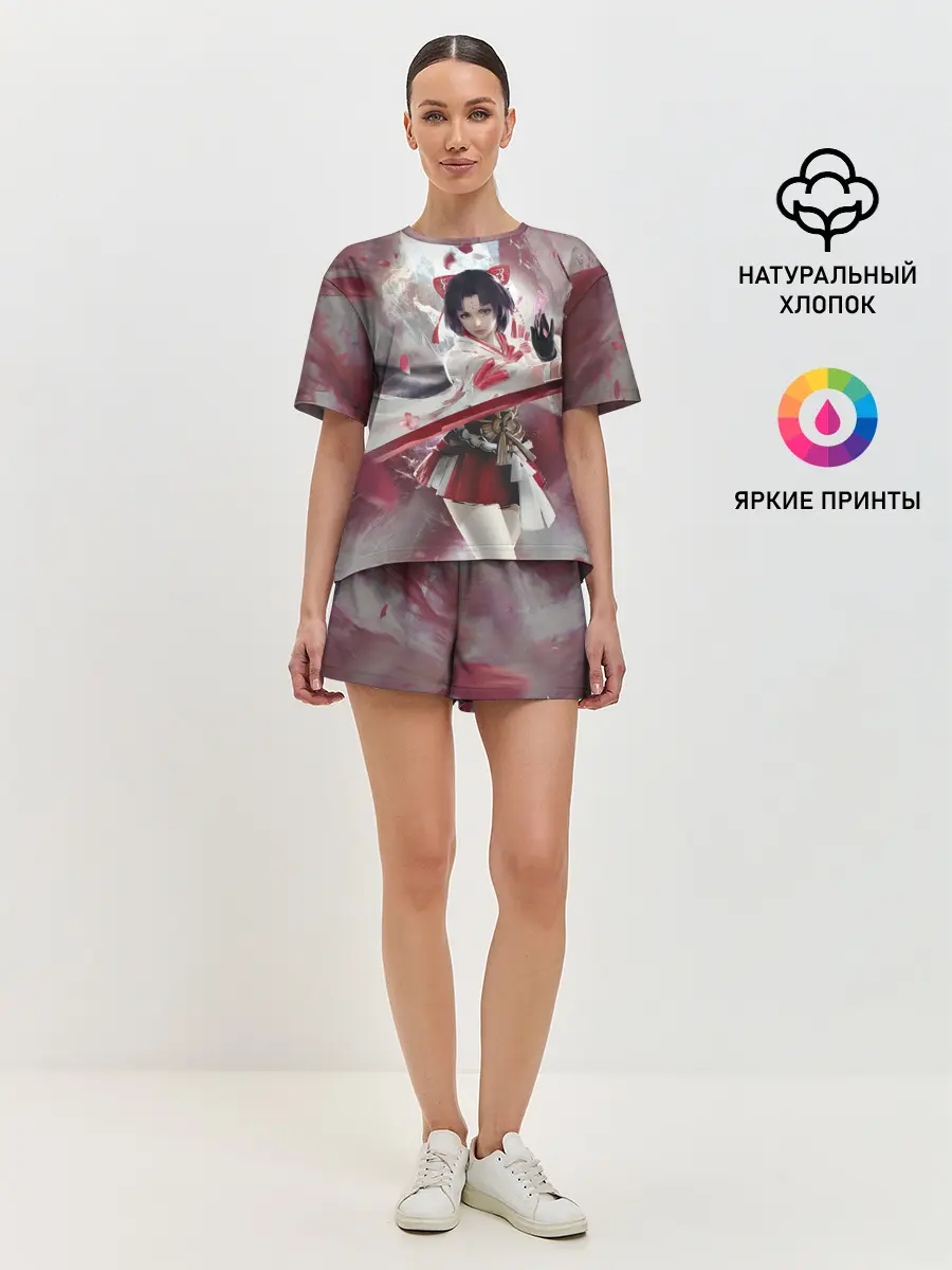 Женская пижама с шортами / Naraka blade