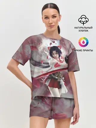 Женская пижама с шортами / Naraka blade