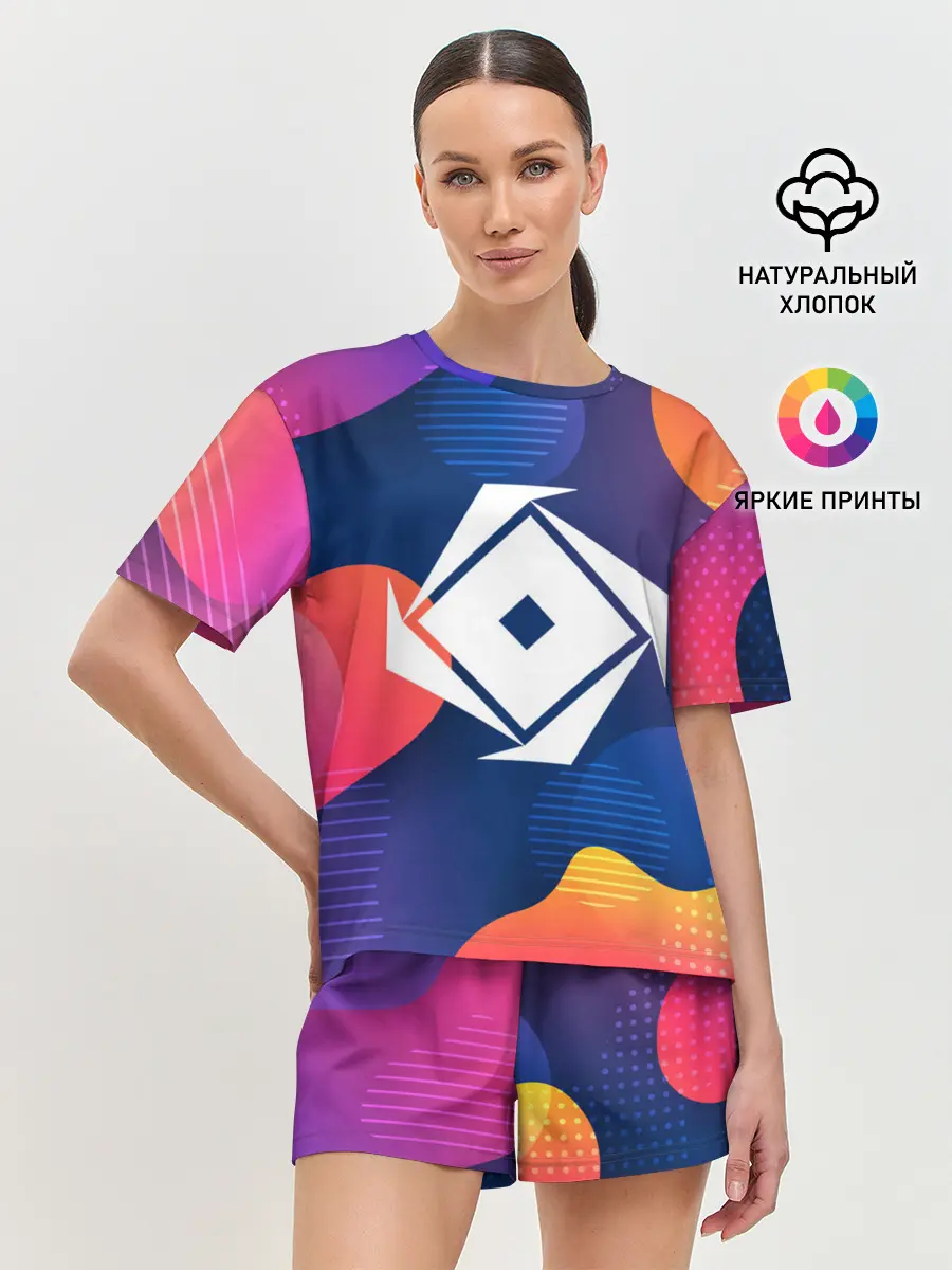 Женская пижама с шортами / РОБЛОКС ЛОГО | LOGO