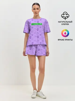 Женская пижама с шортами / Pattern EDDSWORLD