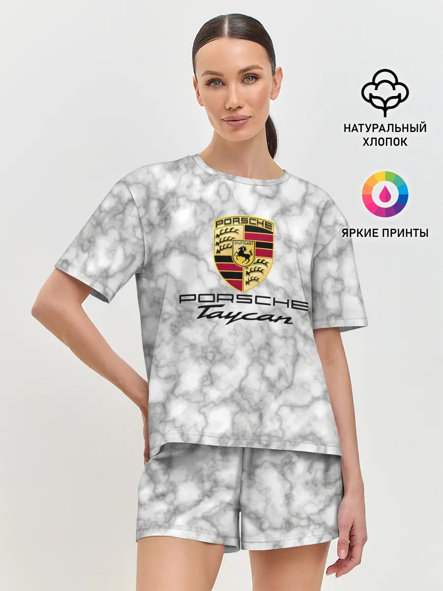 Женская пижама с шортами / [Porsche Taycan] - Как у Литвина
