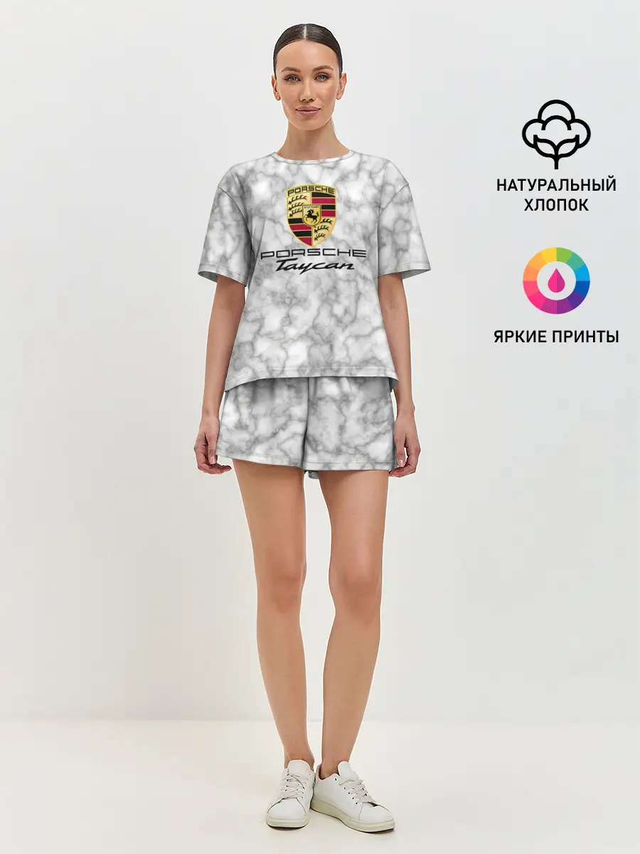 Женская пижама с шортами / [Porsche Taycan] - Как у Литвина