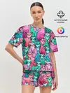 Женская пижама с шортами / Выставка котов