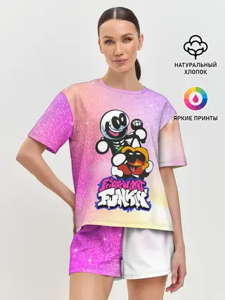 Женская пижама с шортами / Skid and Pump | Friday Night Funkin