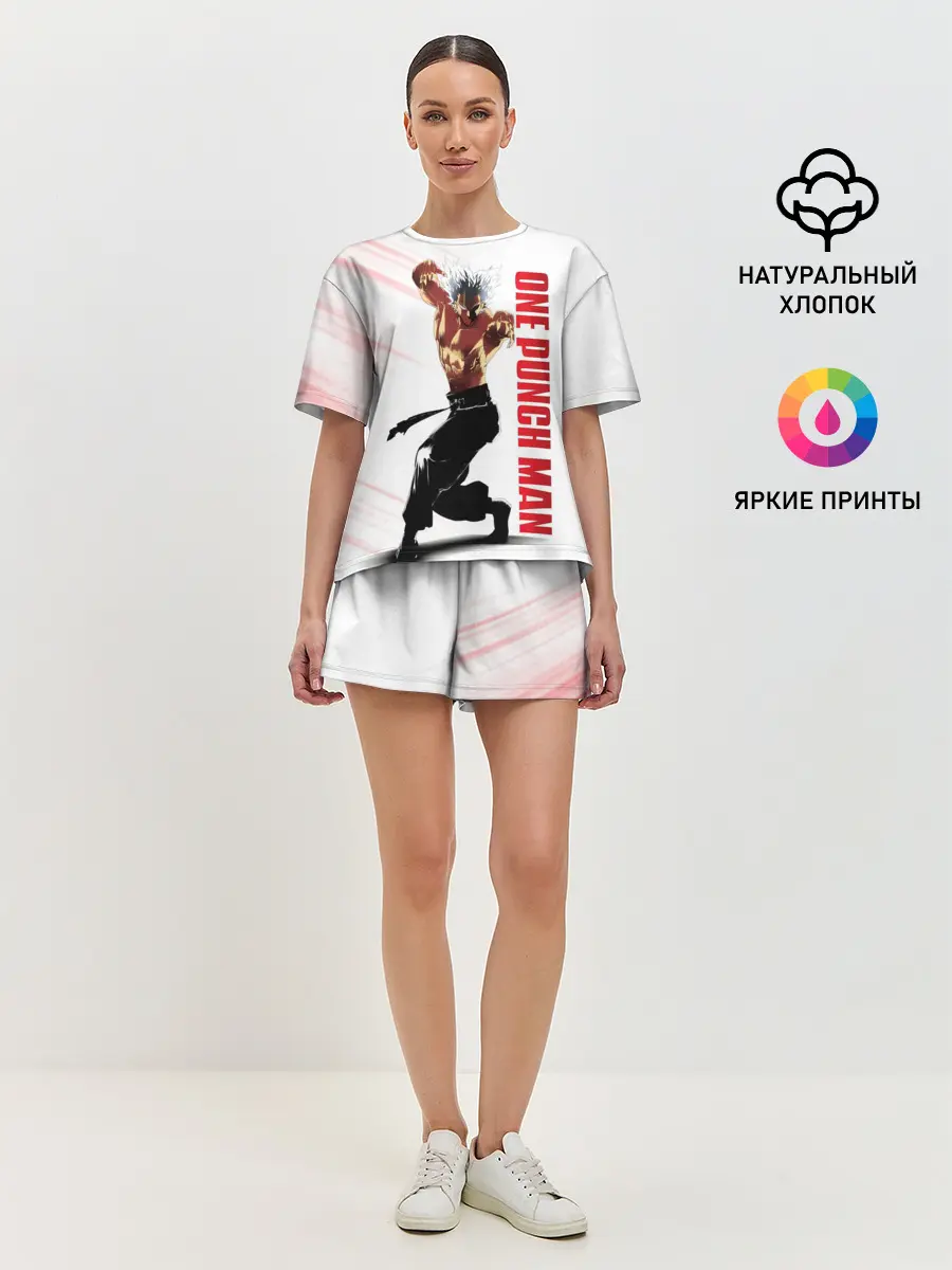Женская пижама с шортами / Гароу из One Punch-Man