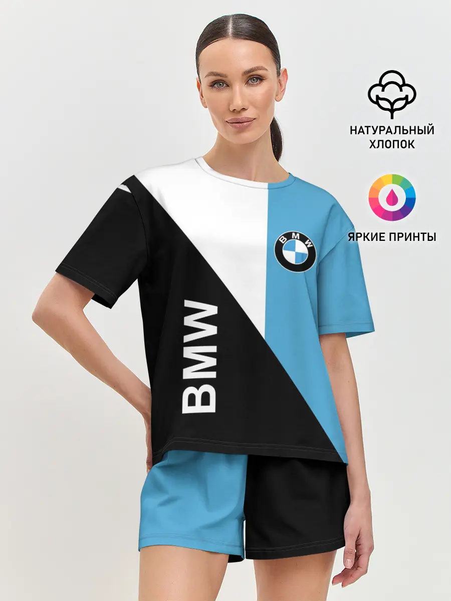 Женская пижама с шортами / BMW, спорт