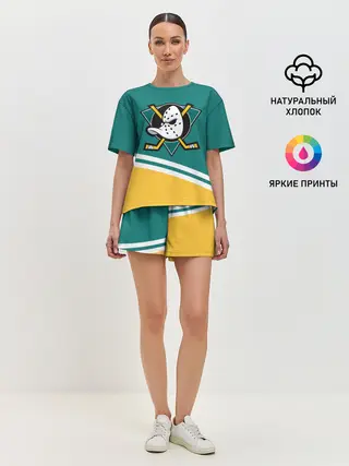 Женская пижама с шортами / Анахайм Дакс, NHL