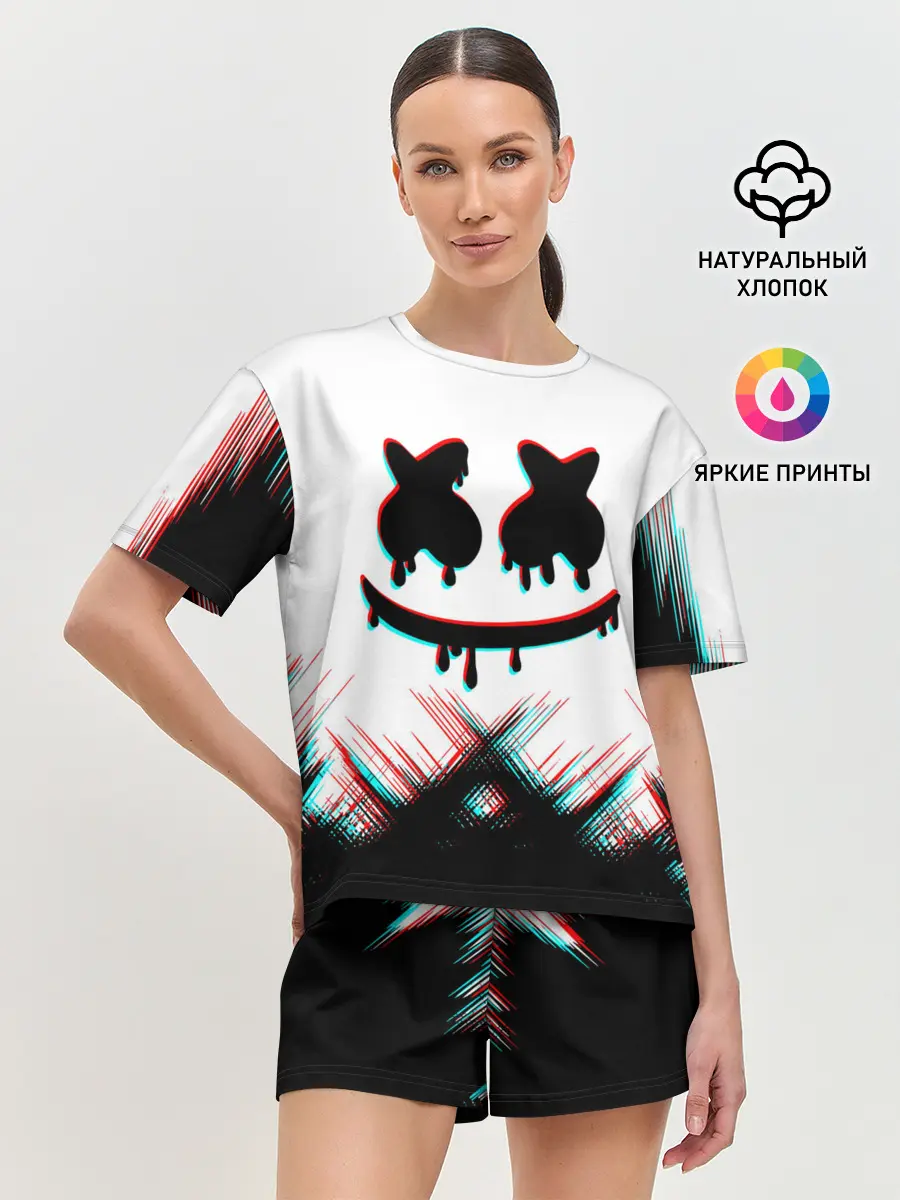 Женская пижама с шортами / MARSHMELLO HALLOWEEN.