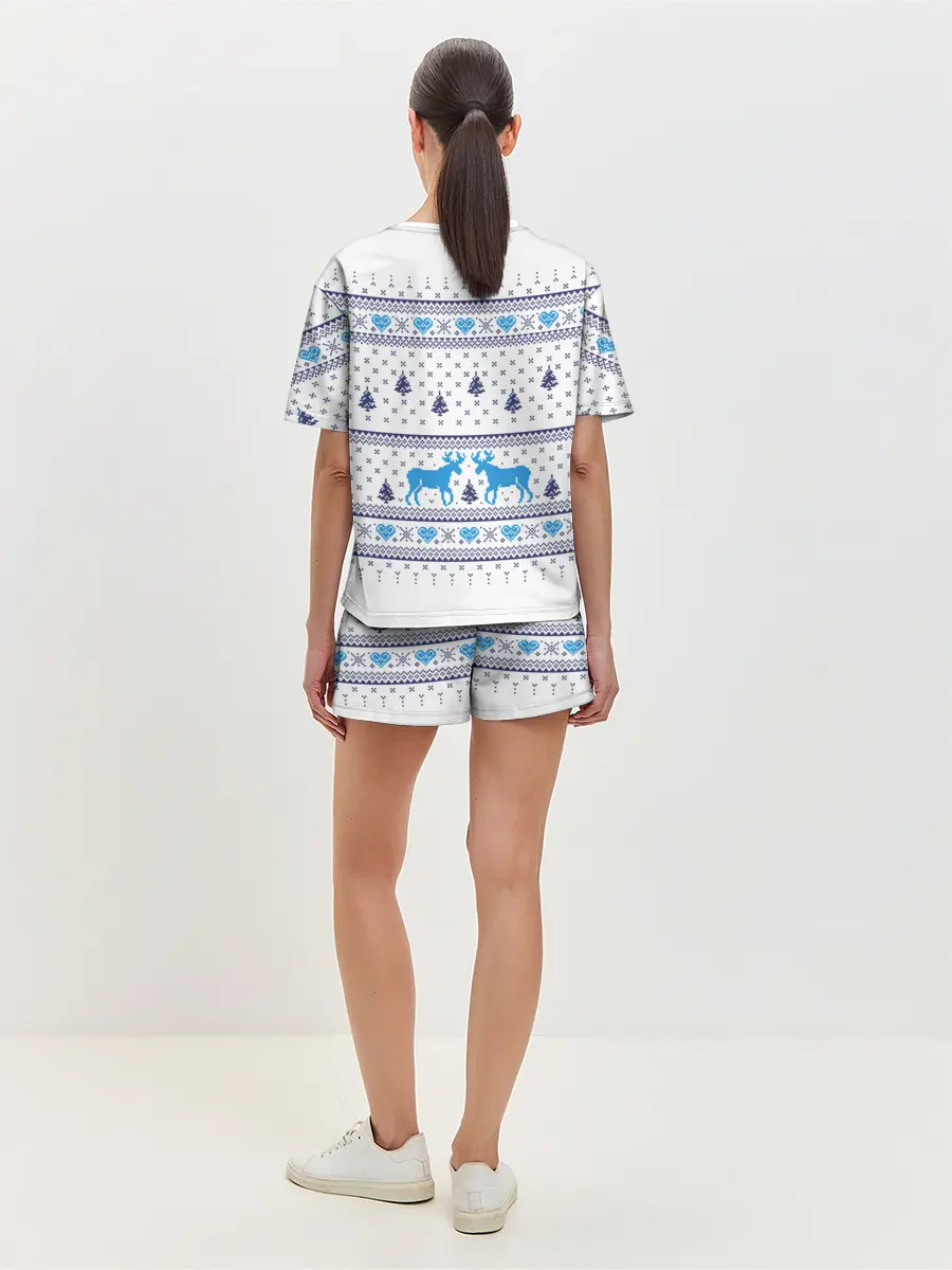 Женская пижама с шортами / До сих пор я верю в Деда Мороза!