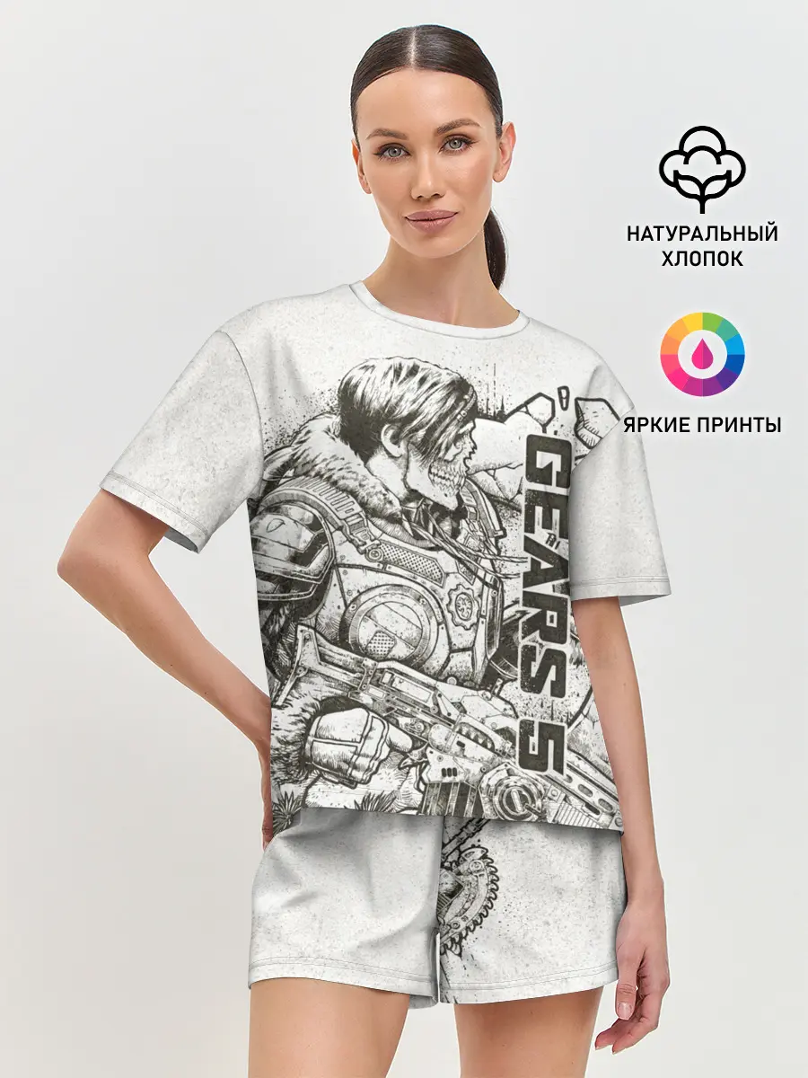 Женская пижама с шортами / Gears 5