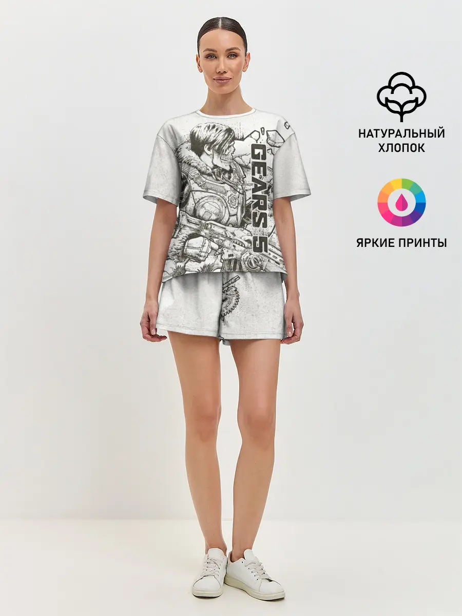 Женская пижама с шортами / Gears 5