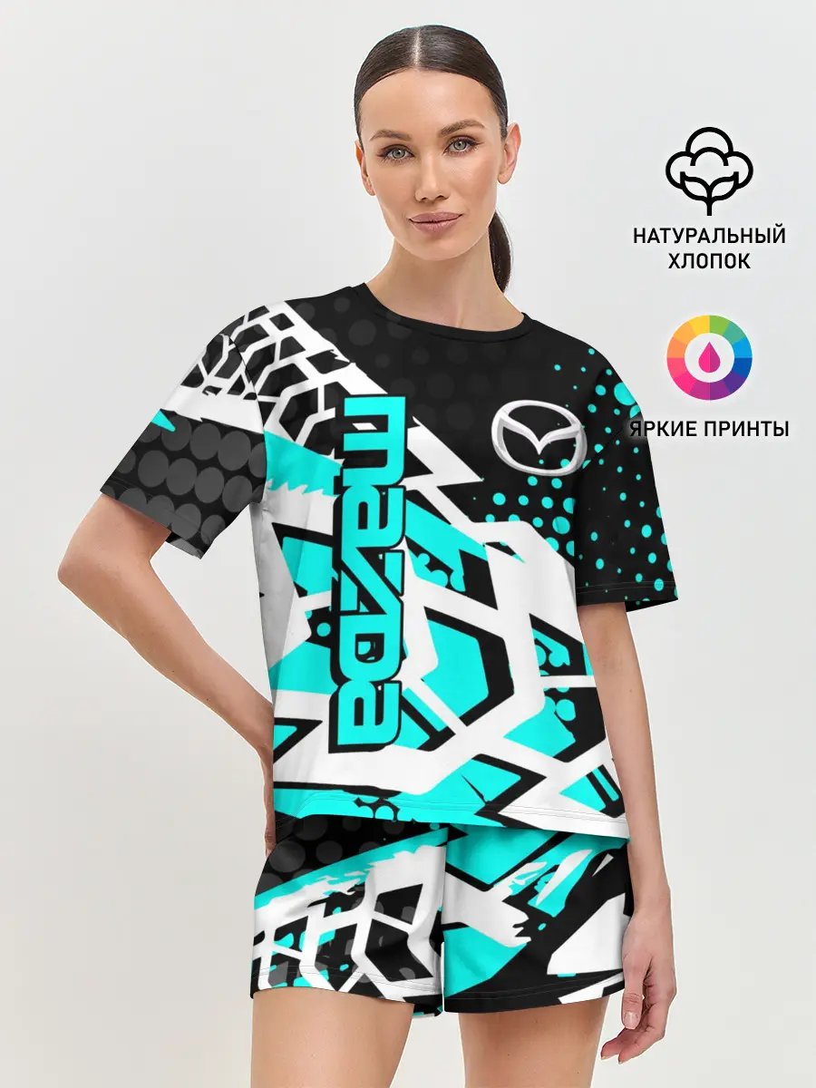 Женская пижама с шортами / Mazda