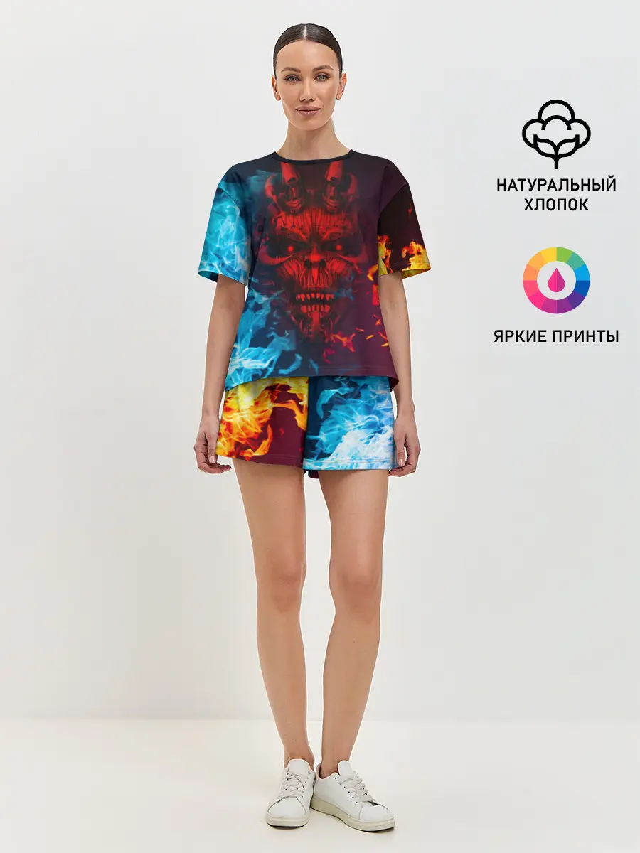 Женская пижама с шортами / Diablo Fire Ice