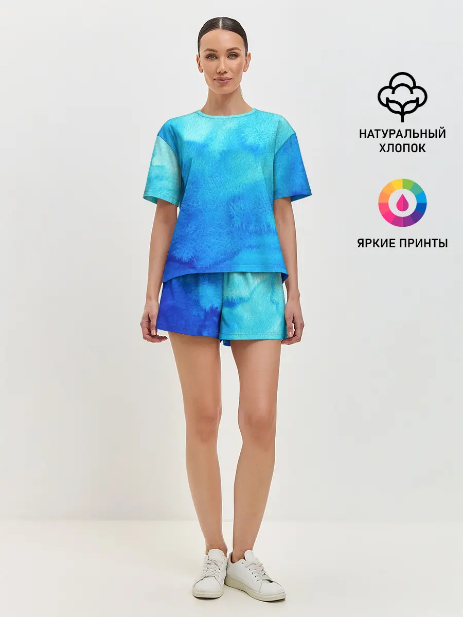 Женская пижама с шортами / Глубина льда