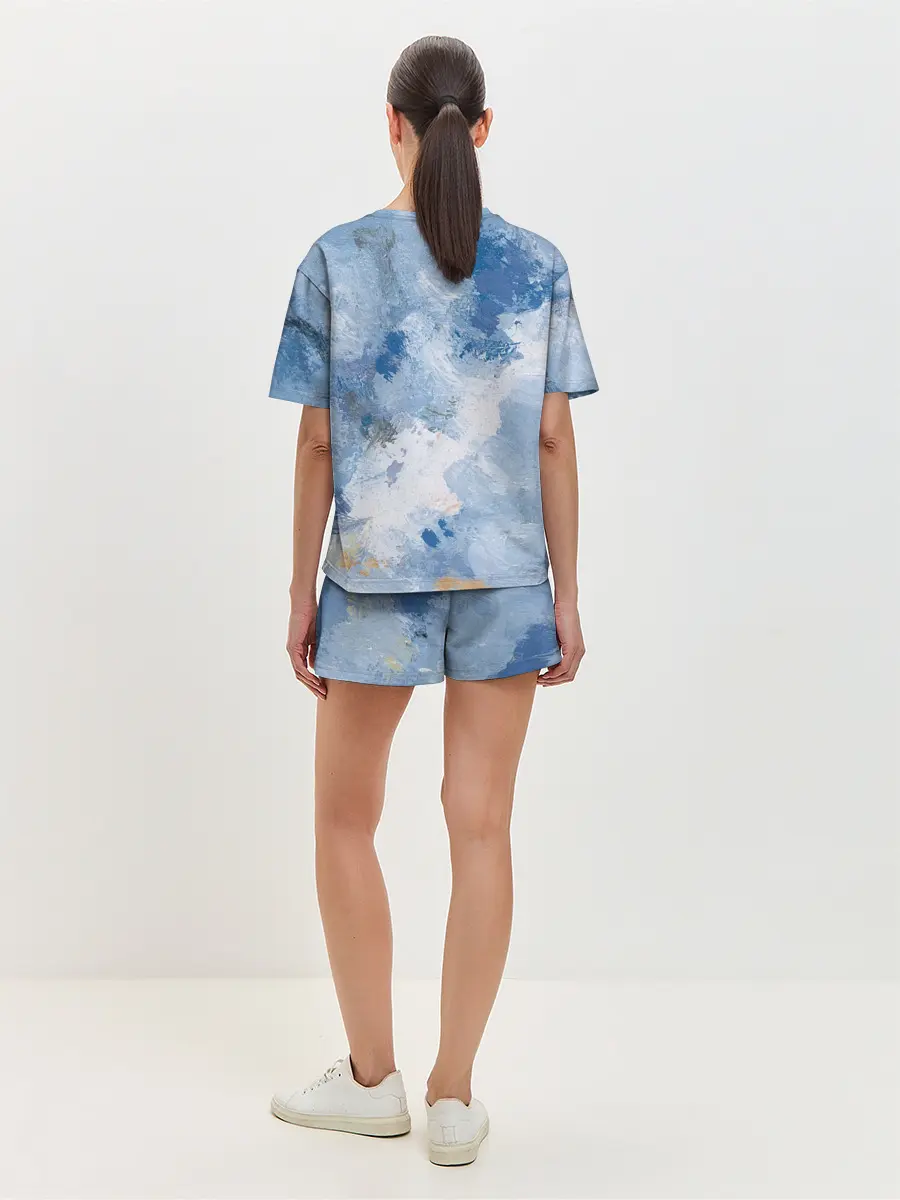 Женская пижама с шортами / Небесные мазки