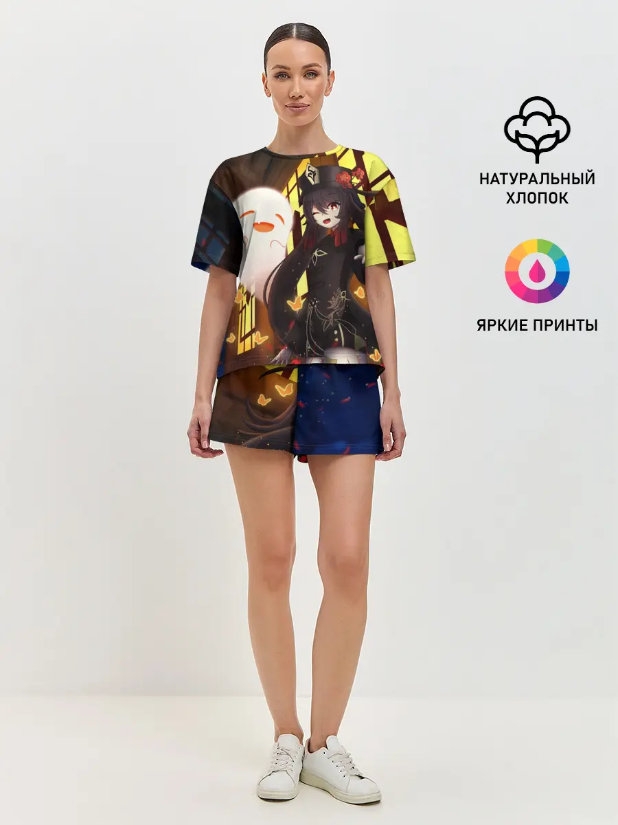 Женская пижама с шортами / Ху Тао | Genshin Impact