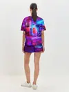 Женская пижама с шортами / Zero Two в неоновом городе